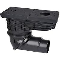 HL600NG Дождеприемник с чугунным верхом с двумя шарнирными соединениями DN110/125